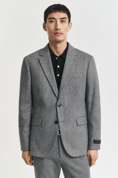 SAKO GANT FLANNEL HERRINGBONE SUIT JACKET - Fotografie č. 1