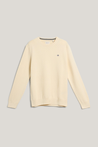 SVETER GANT MICRO TEXTURE C-NECK - Fotografia č. 1