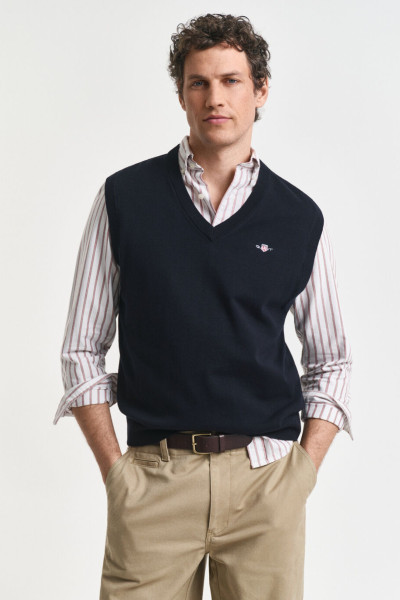VESTA GANT CLASSIC COTTON VEST - Fotografia č. 1