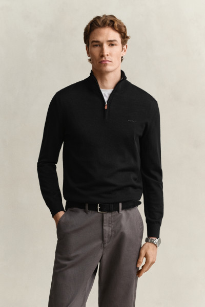 SVETER GANT EXTRAFINE MERINO WOOL HALF ZIP - Fotografia č. 1