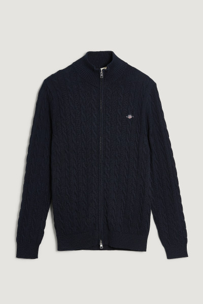 KARDIGÁN GANT COTTON CABLE ZIPPED CARDIGAN - Kép 1