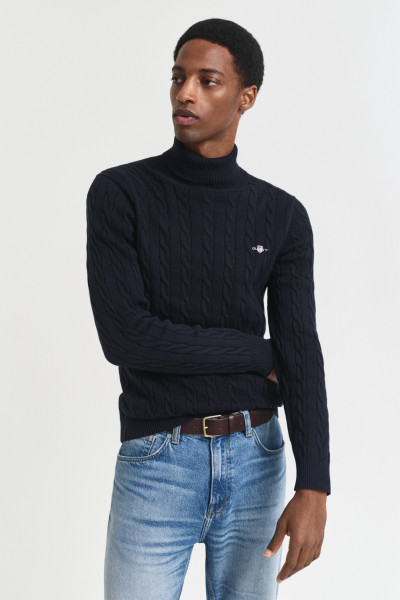 GARBÓ GANT COTTON CABLE TURTLE NECK - Kép 1