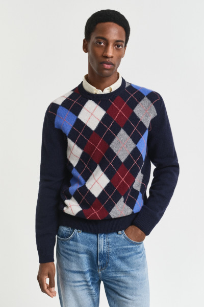 PULÓVER GANT ARGYLE C-NECK - Kép 1