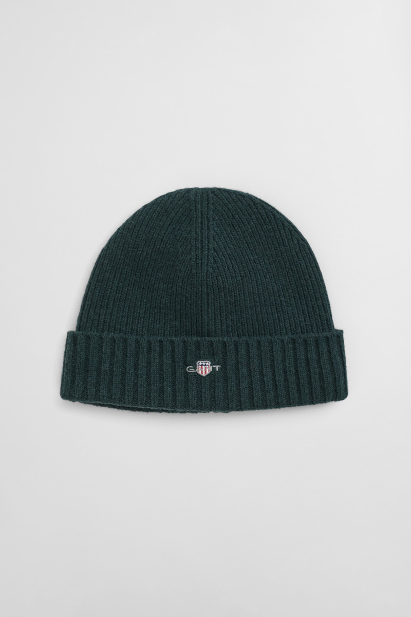 ČAPICA GANT UNISEX. SHIELD WOOL BEANIE TARTAN GREEN
