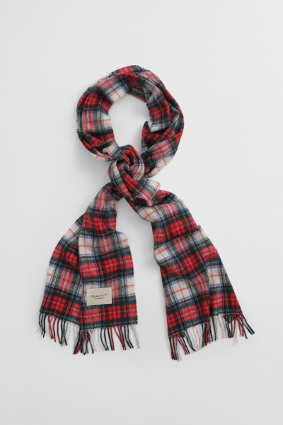 ŠÁLA GANT CASHMERE BLEND TARTAN SCARF - Fotografie č. 1