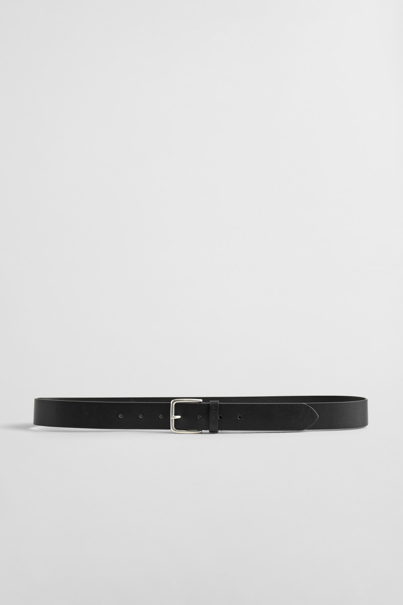 OPASEK GANT LEATHER BELT BLACK