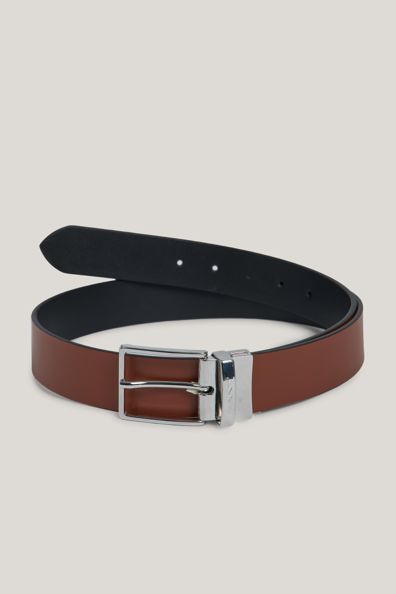 E-shop OPASEK GANT REVERSIBLE LEATHER BELT BLACK