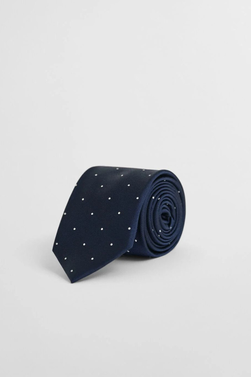 KRAVATA GANT DOT SILK TIE MARINE