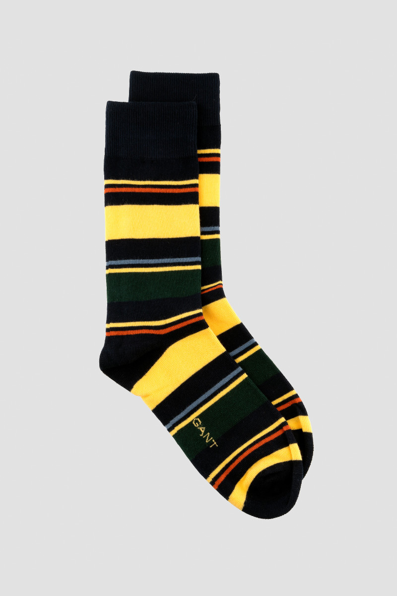 PONOŽKY GANT MULTISTRIPED SOCKS MARINE