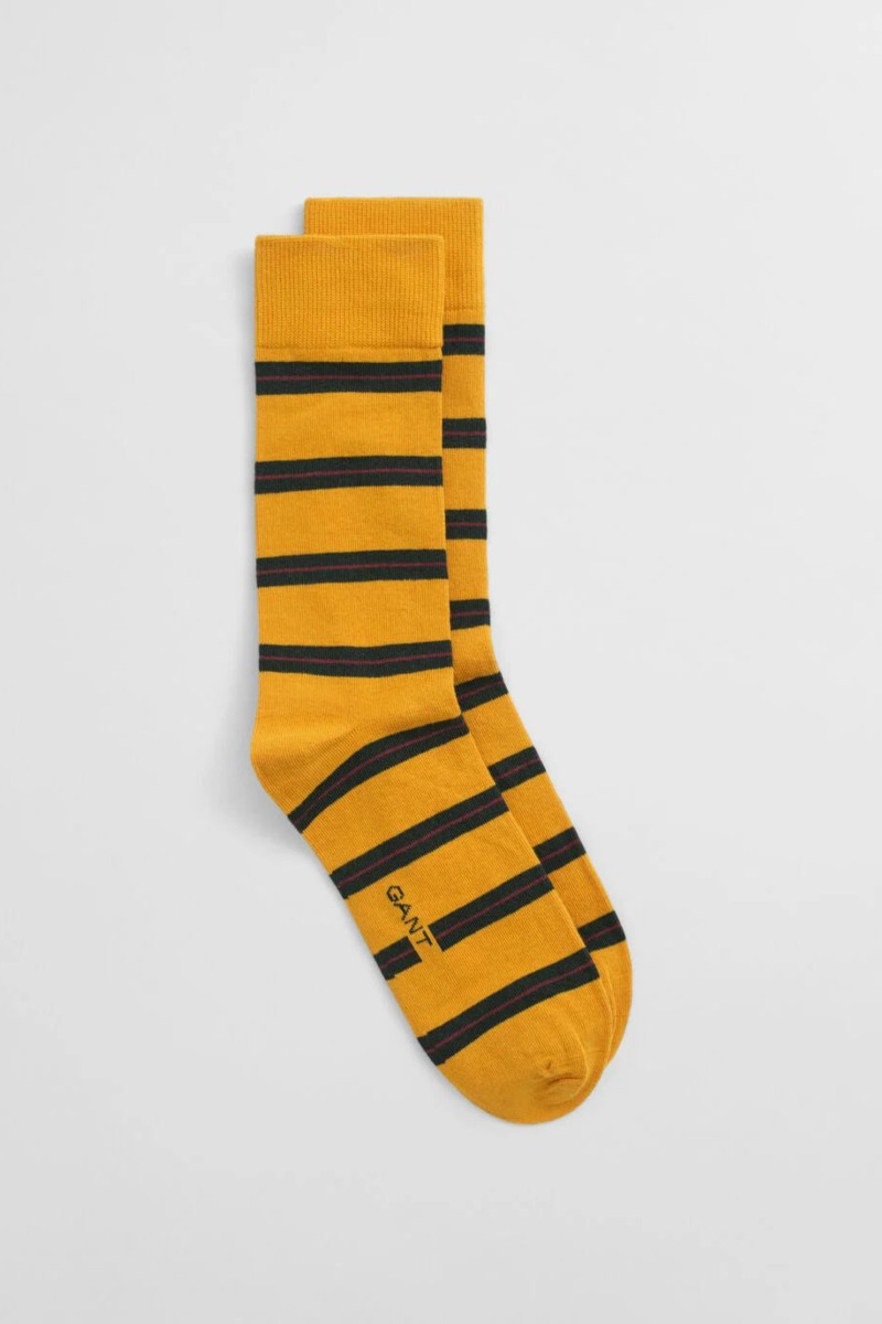 E-shop PONOŽKY GANT COLLEGIATE STRIPED SOCKS YELLOW LICHEN