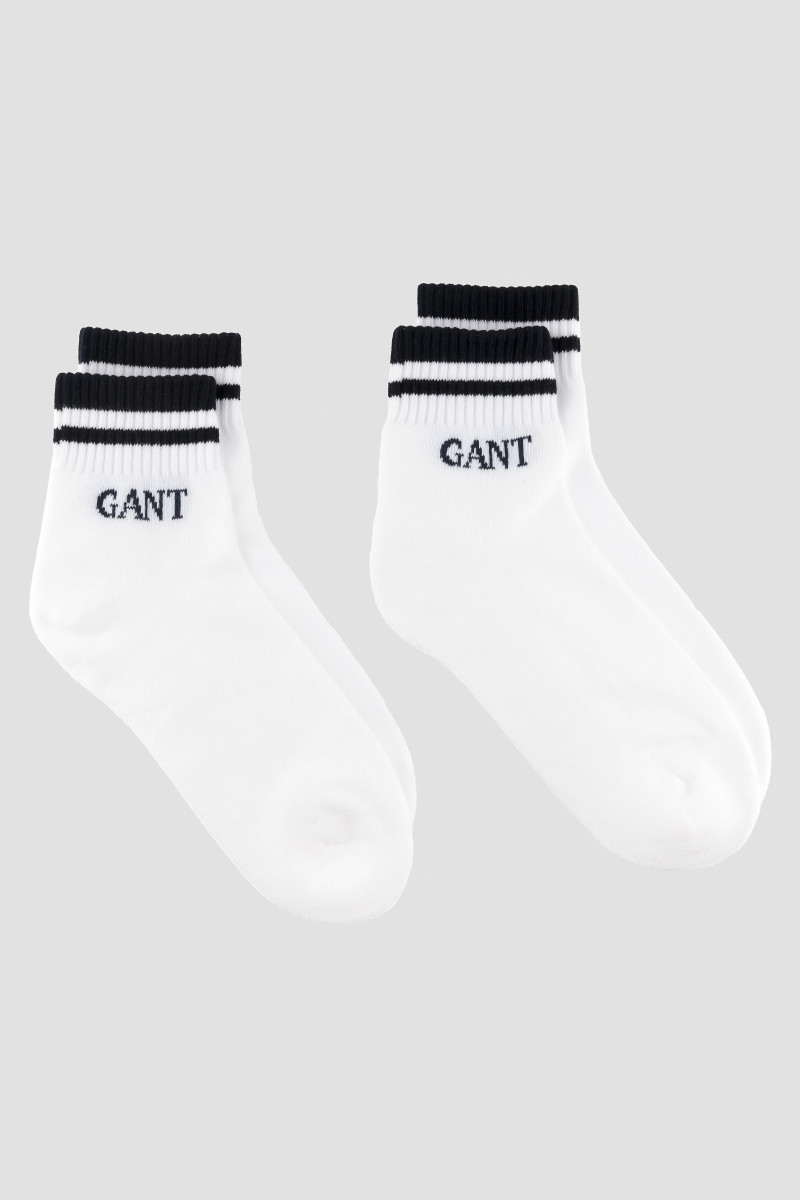 PONOŽKY GANT STRIPE ANKLE SPORT SOCKS 2-PACK MARINE