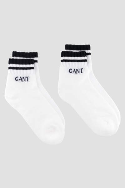 PONOŽKY GANT STRIPE ANKLE SPORT SOCKS 2-PACK - Fotografie č. 1