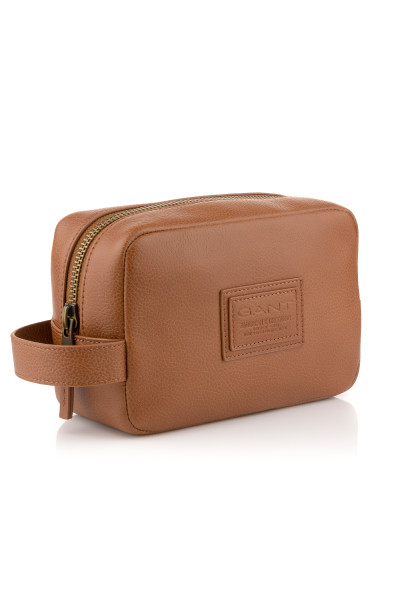 KOSMETICKÁ TAŠKA GANT LEATHER WASHBAG - Fotografie č. 2