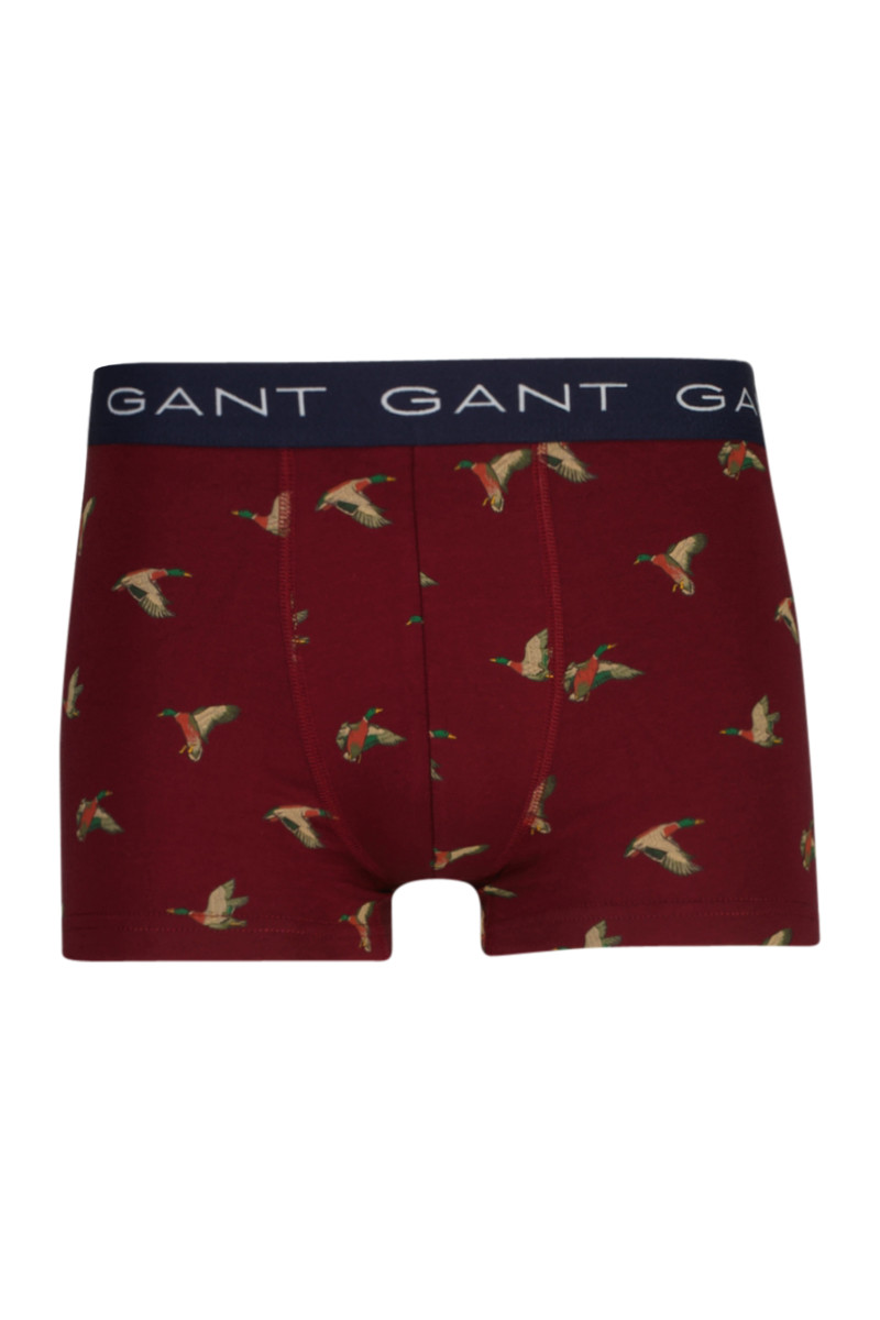 SPODNÁ BIELIZEŇ GANT DUCK PRINT TRUNK 3-PACK PLUMPED RED