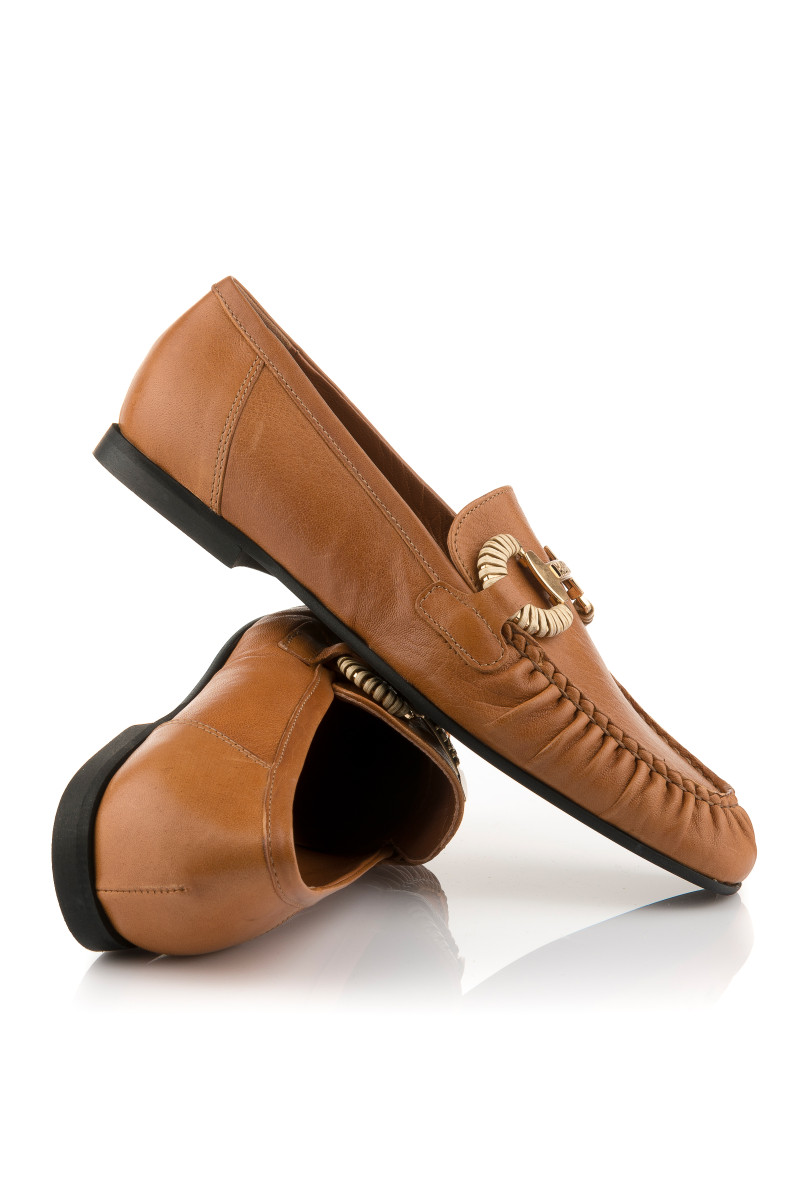Mokasíny Karl Lagerfeld Eleia Brooch Loafer Tan Lthr