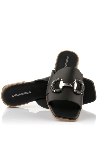 PANTOFLE KARL LAGERFELD PETALO BROOCH SLIDE - Fotografie č. 2