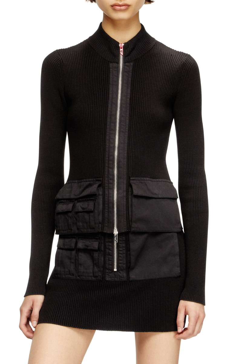 Levně Svetr diesel m-melissa knitwear black