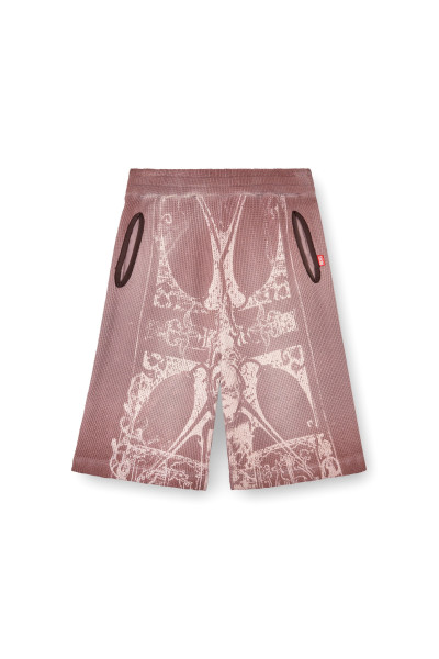 TEPLÁKOVÉ ŠORTKY DIESEL P-WARKY-SHORT SHORTS - Fotografie č. 4