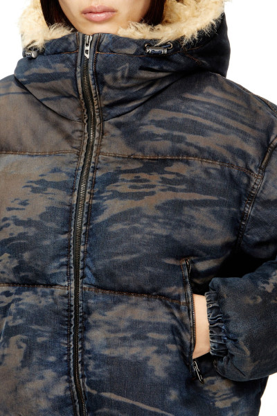 DZSEKI DIESEL W-AVES-FUR JACKET - Kép 4