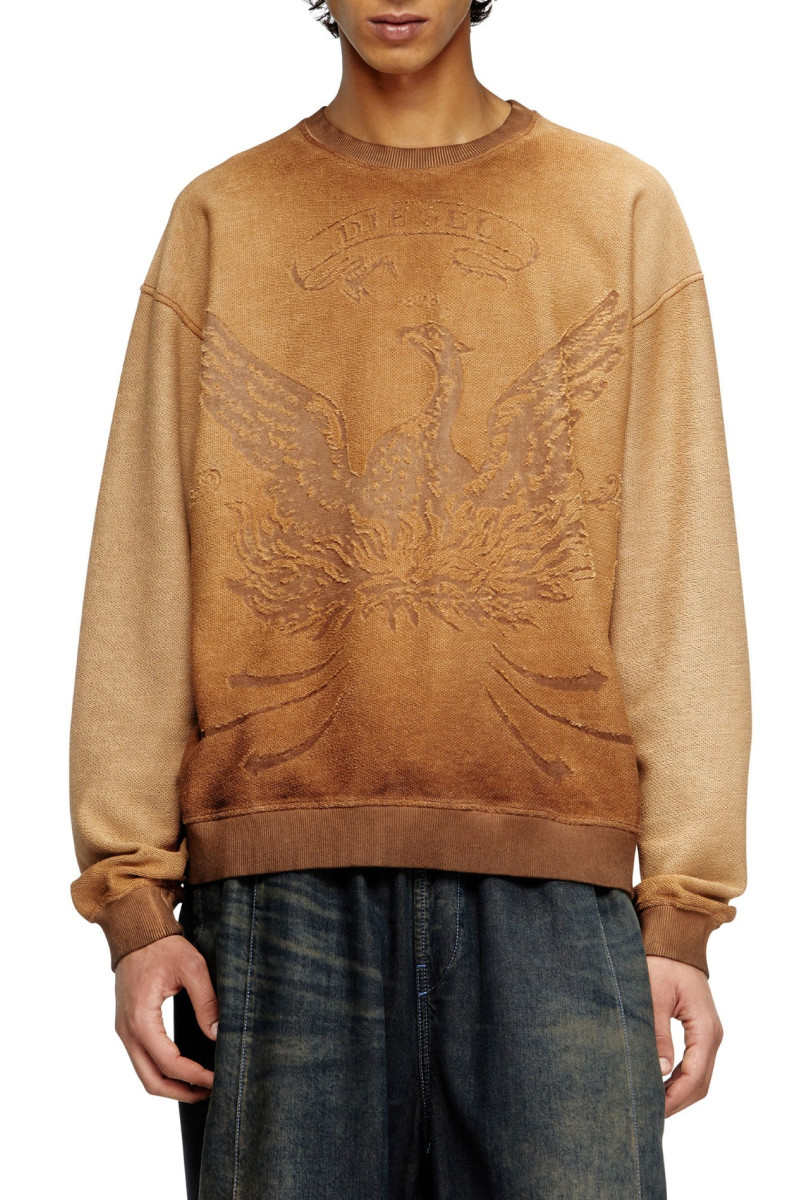 Melegítő Felső Diesel S-Aron Sweat-Shirt Brown
