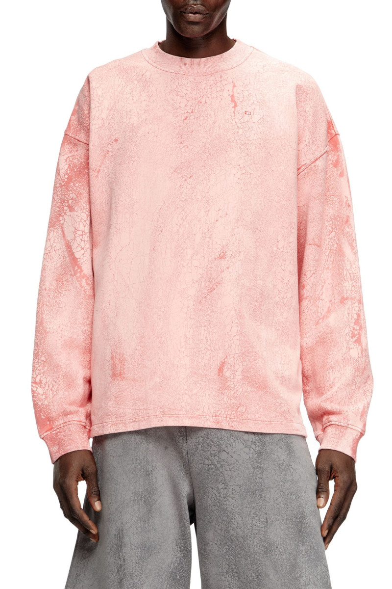Melegítő Felső Diesel S-Baxt-T1 Sweat-Shirt Pink
