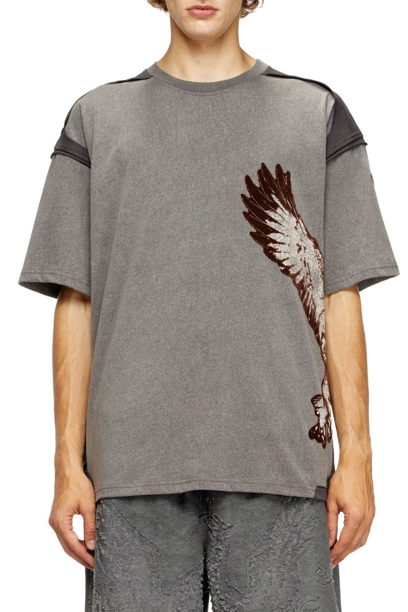 Póló Diesel T-Boxt-Peeloff T-Shirt Grey