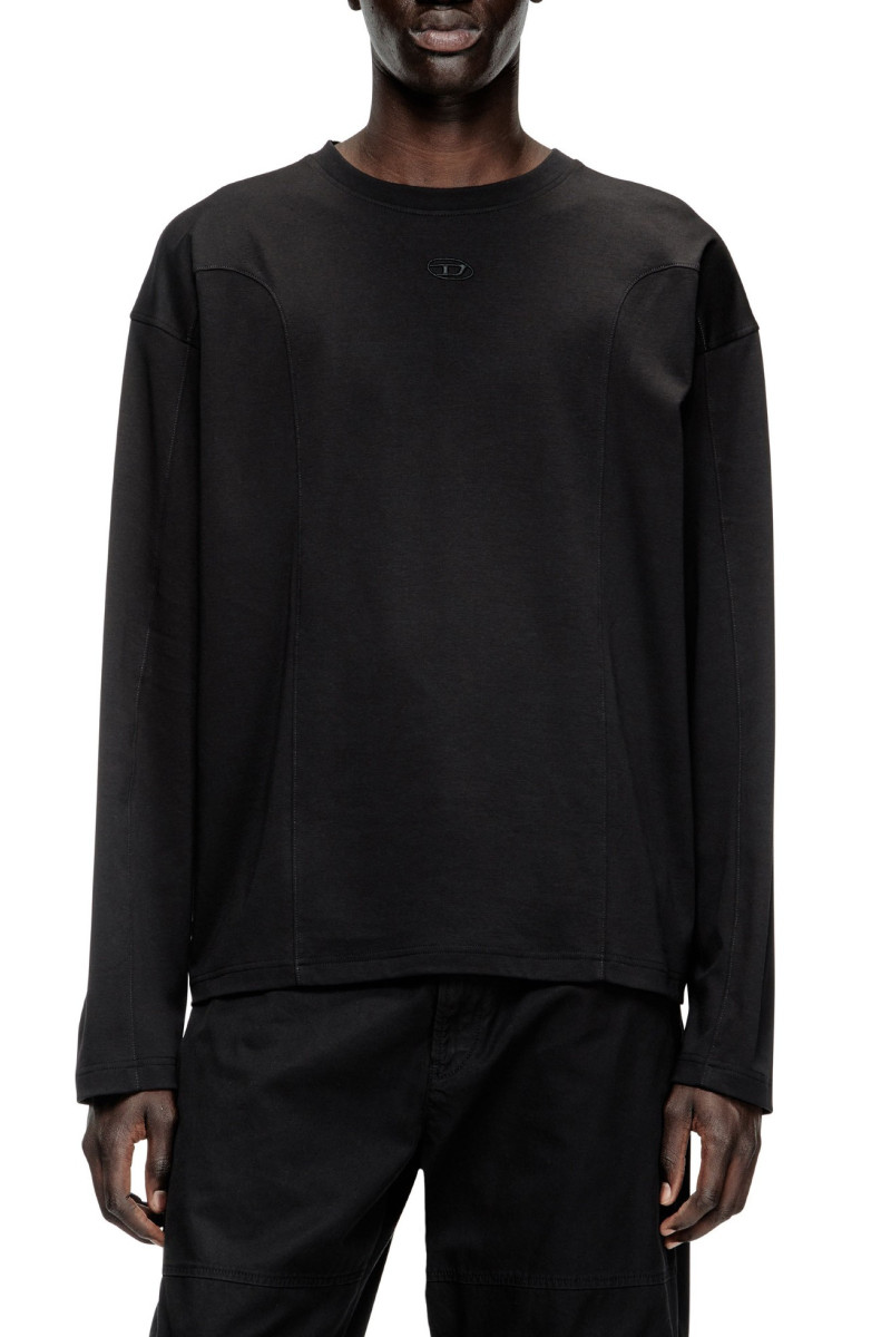 Póló Diesel T-Boxt-Ls-Int T-Shirt Black