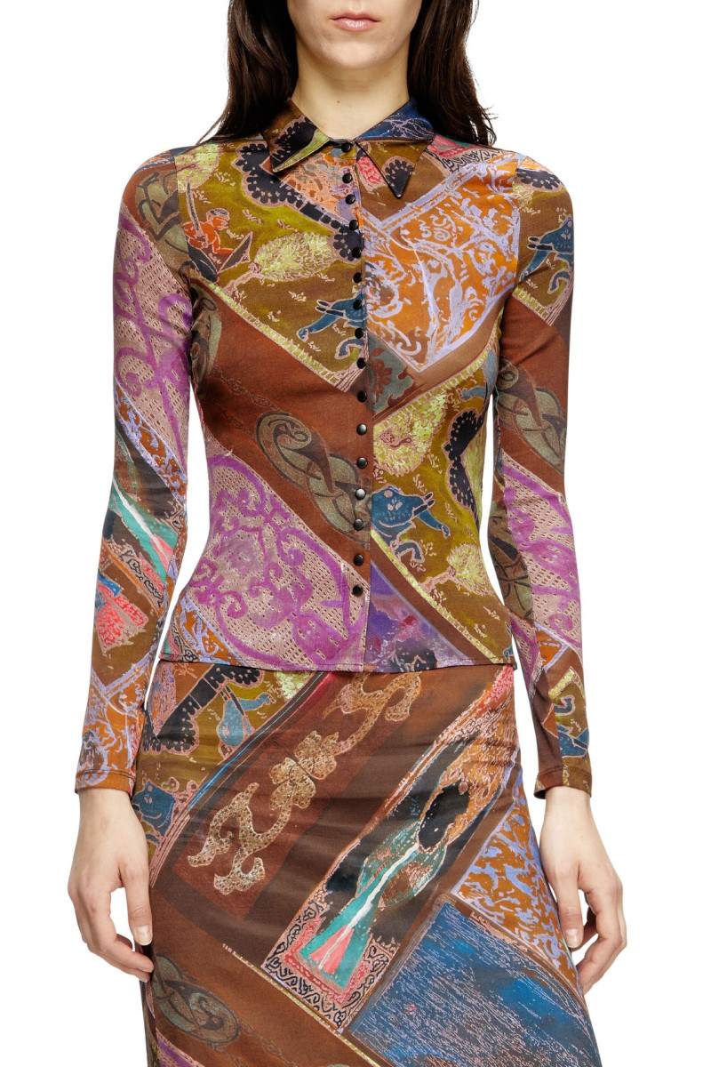 Košeľa Diesel C-Amelia Shirt Brown