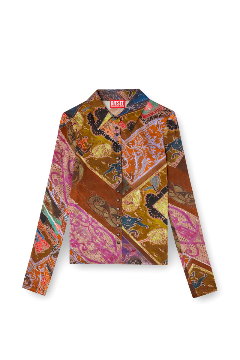 Košeľa Diesel C-Amelia Shirt Brown