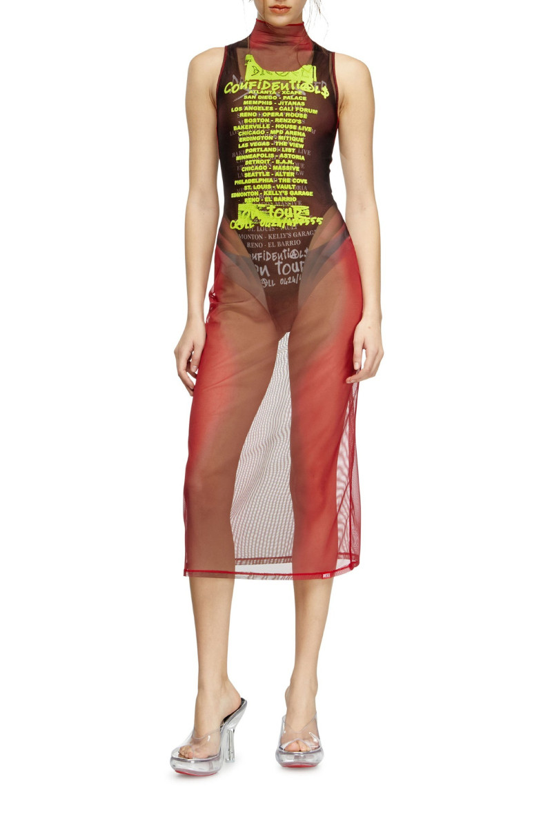 Šaty diesel d-agnec dress brown