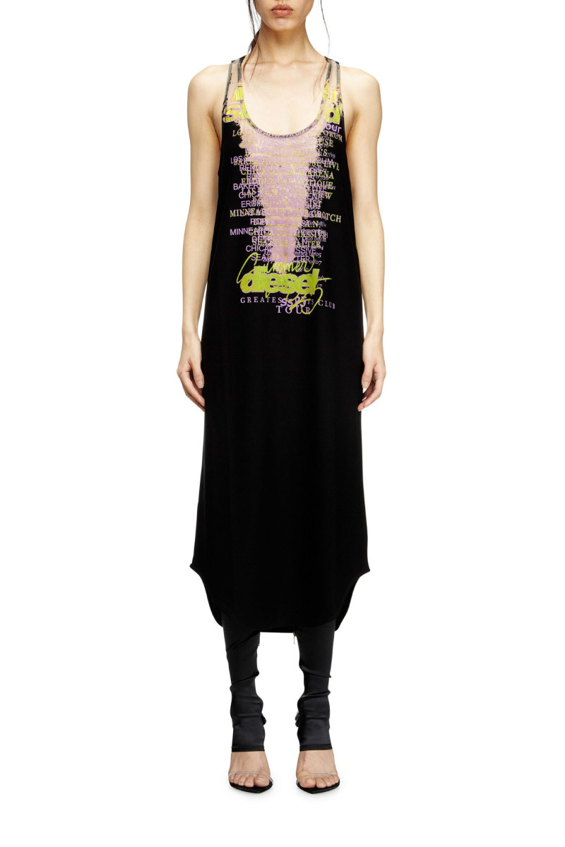 Šaty Diesel D-Shany-Long Dress Black