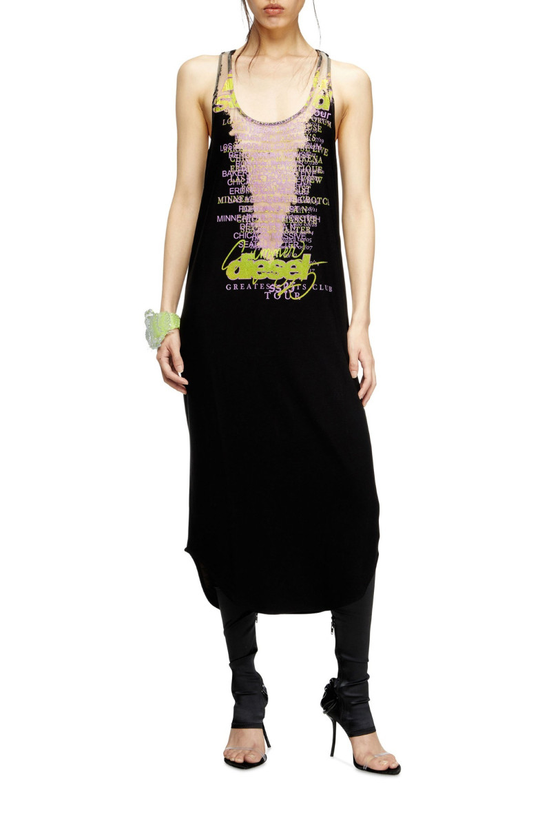Šaty Diesel D-Shany-Long Dress Black