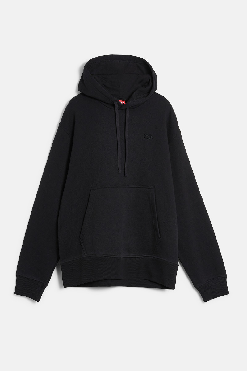 Mikina Diesel S-Macs-Hood-T1 Sweat-Shirt Black