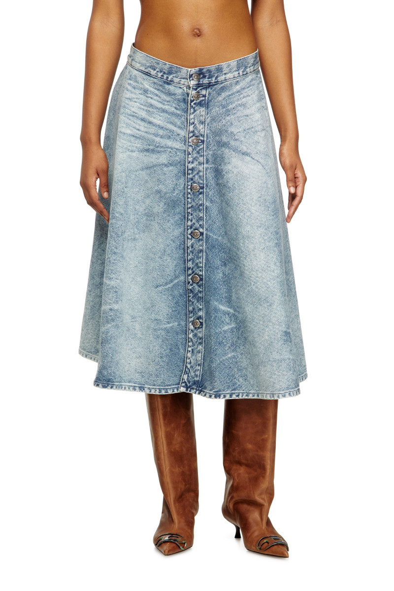 Sukňa Diesel De-Annet-B-Fsh Skirt Blue