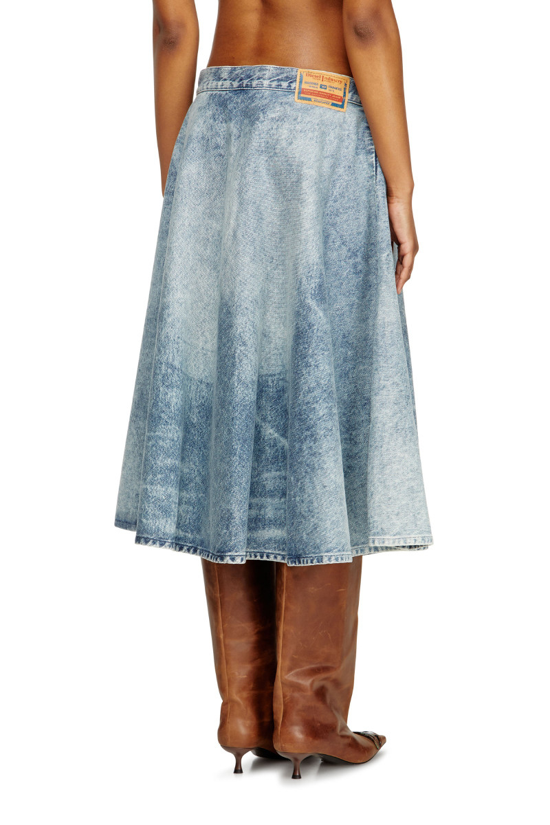 Sukňa Diesel De-Annet-B-Fsh Skirt Blue