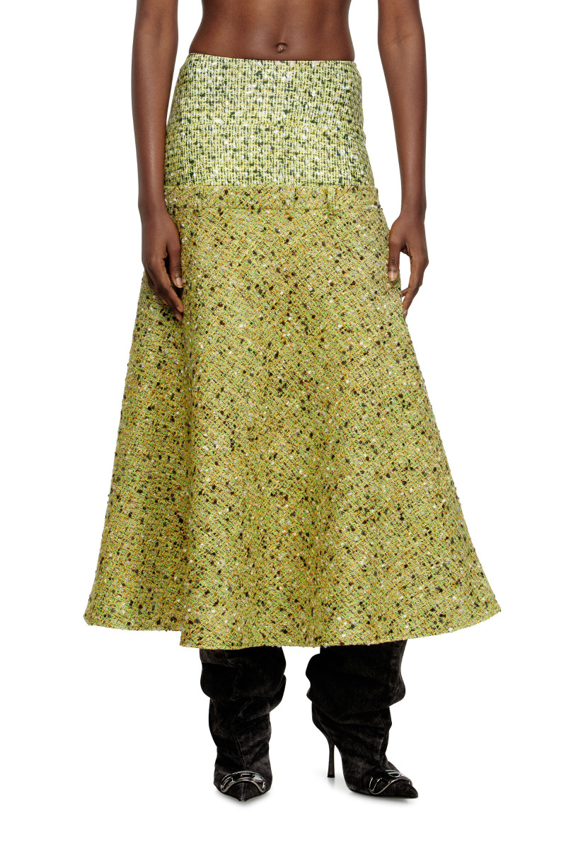 Sukňa Diesel O-Grace-Mix Skirt Green