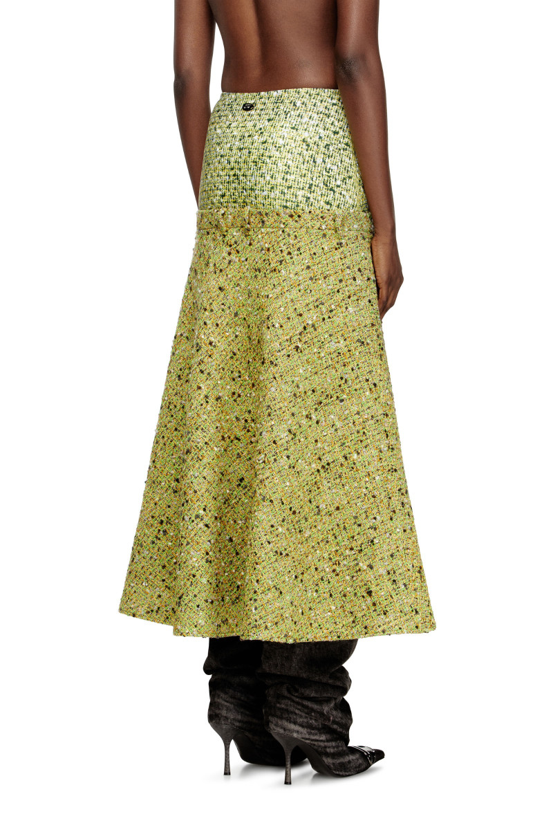 Sukňa Diesel O-Grace-Mix Skirt Green
