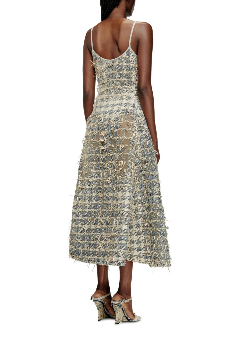 Šaty Diesel De-Sweeney-Long-Fsh Dress Blue