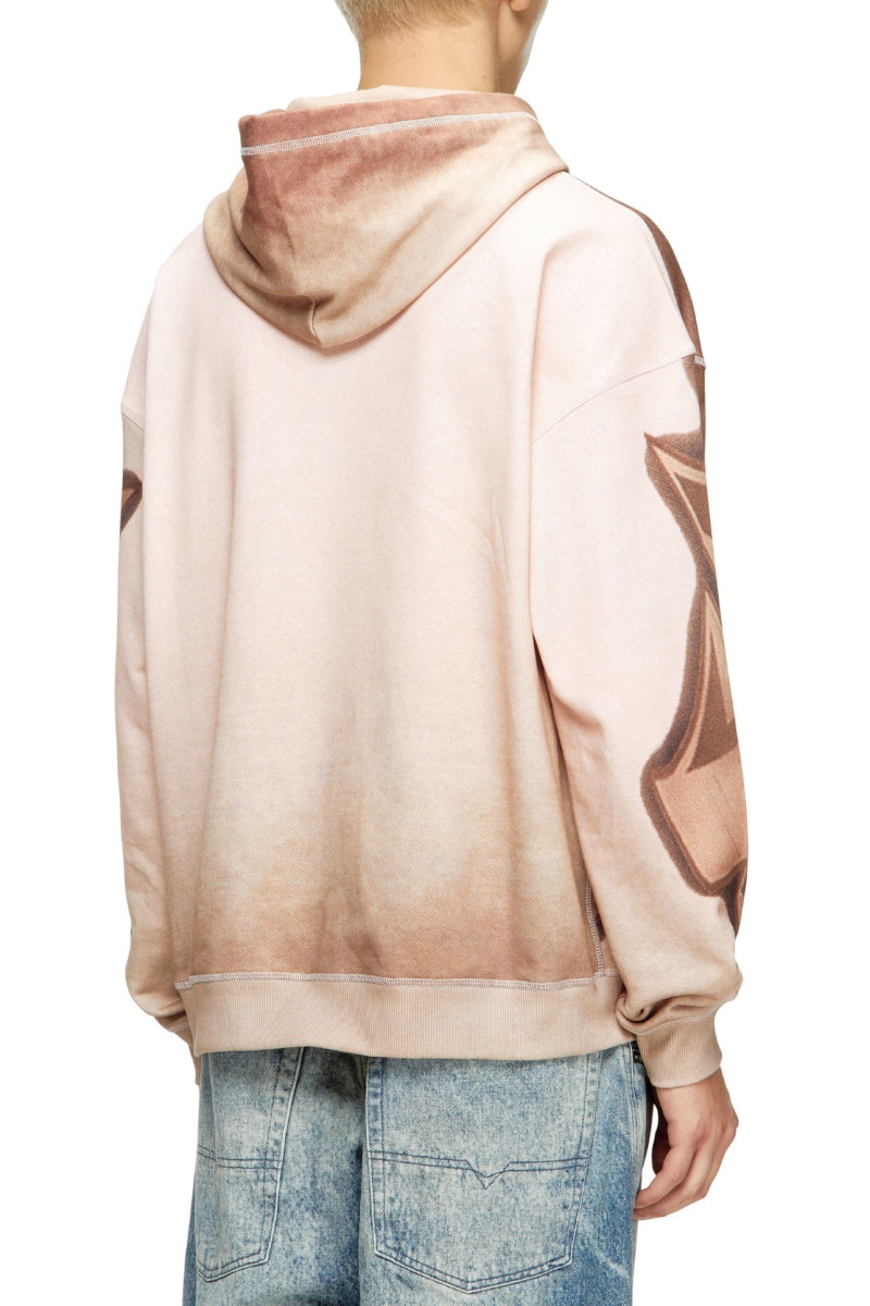 Mikina Diesel S-Boxt-Hood-Show Sweat-Shirt Brown