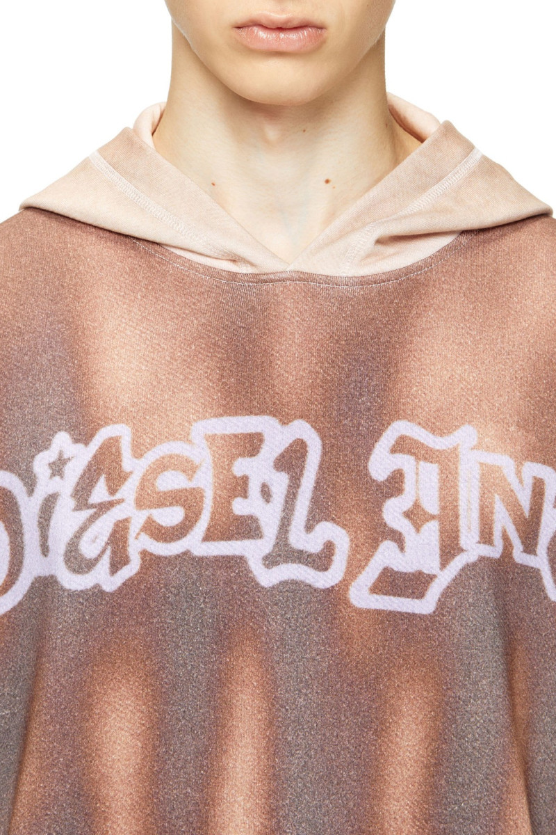 Mikina Diesel S-Boxt-Hood-Show Sweat-Shirt Brown