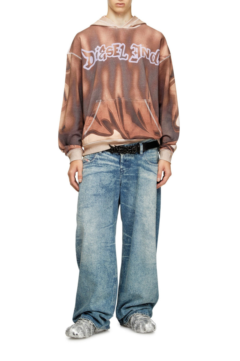 Mikina Diesel S-Boxt-Hood-Show Sweat-Shirt Brown
