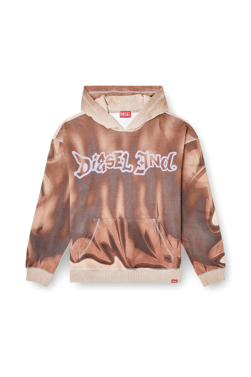 Mikina Diesel S-Boxt-Hood-Show Sweat-Shirt Brown