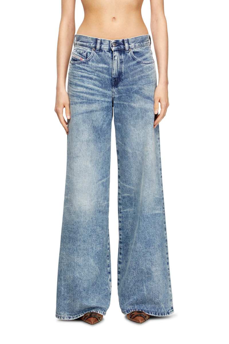 Levně Džíny diesel 1978 d-akemi-fsh trousers blue