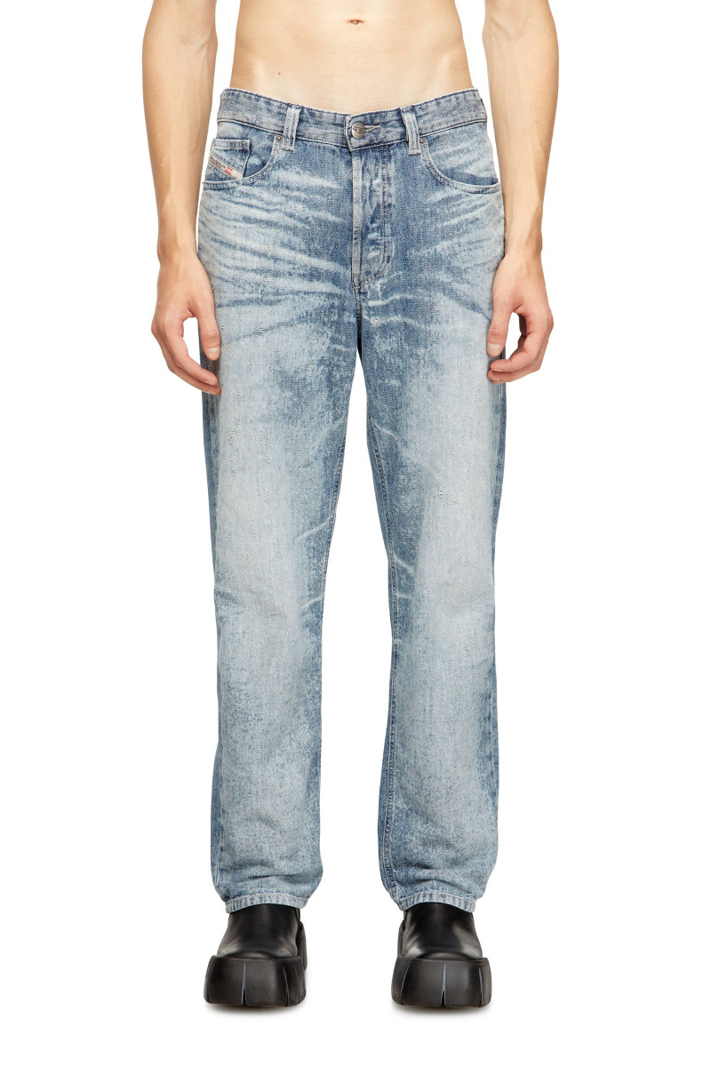 Džínsy Diesel 2024 D-Macs-Fsh1 Trousers Blue