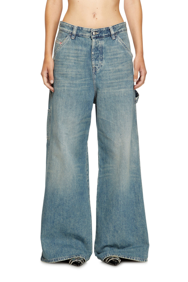 Džínsy Diesel D-Sire-W Trousers Blue