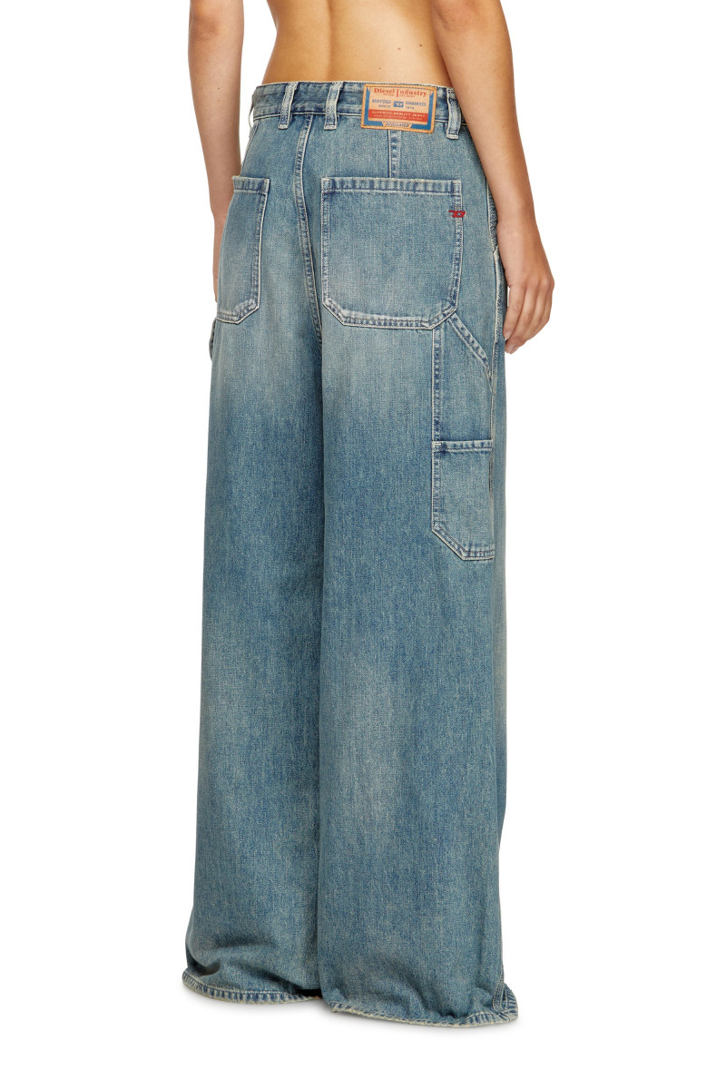 Džínsy Diesel D-Sire-W Trousers Blue