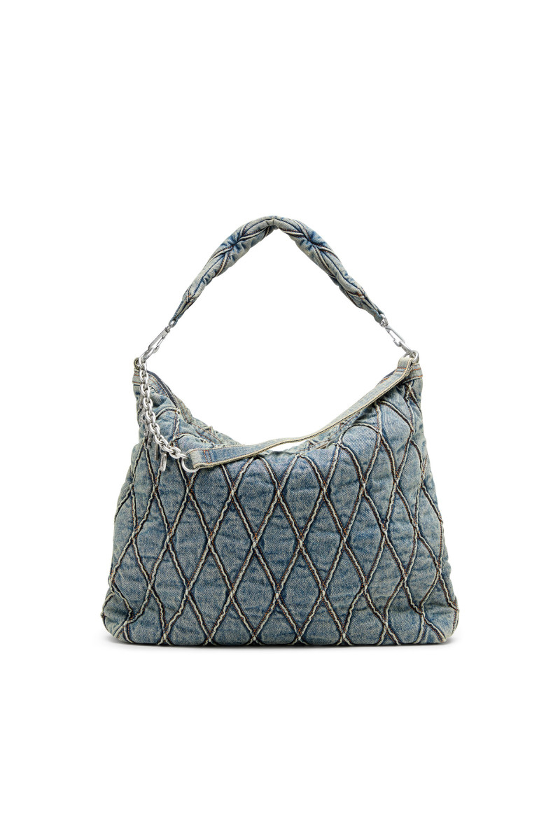 Levně Kabelka diesel charm-d hobo shoulder blue