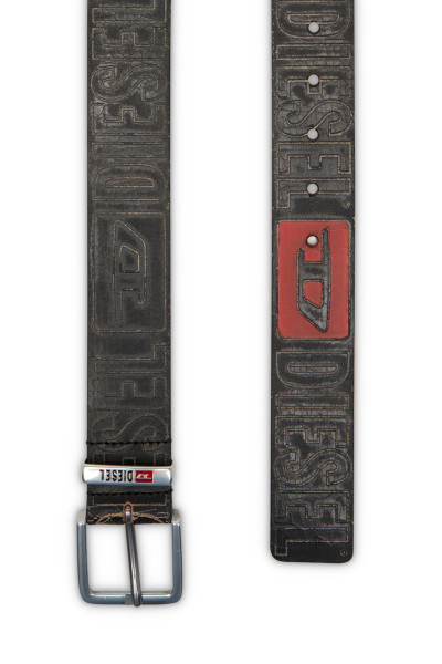 OPASEK DIESEL DIESEL LOGO B-BISCOTTO OUTLINE BELT - Fotografie č. 2