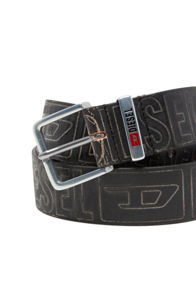OPASEK DIESEL DIESEL LOGO B-BISCOTTO OUTLINE BELT - Fotografie č. 3