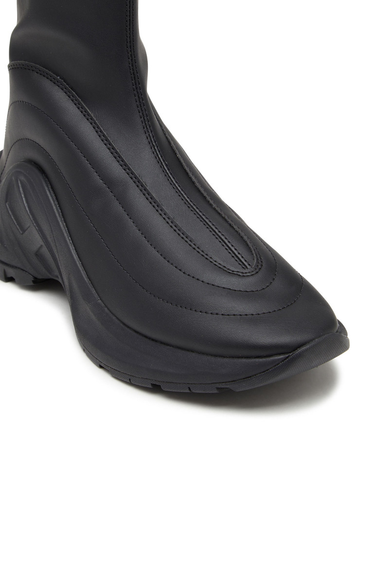 KOTNÍKOVÁ OBUV DIESEL D-RUNNER S-D-RUNNER BOOTIE X SNEAKE BLACK